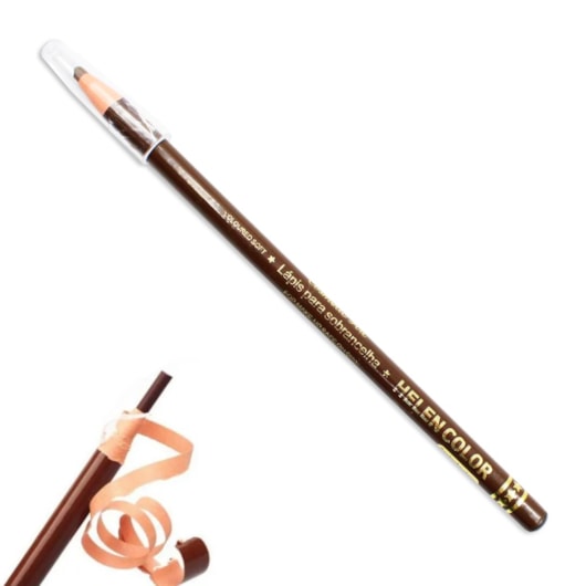 Lápis Dermatográfico Marrom Claro p/ Sobrancelha - Helen Color