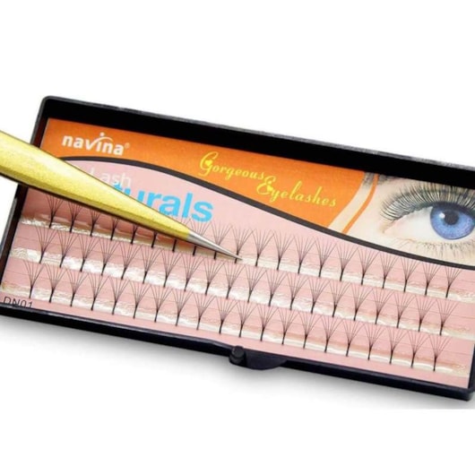 Tufos De Cilios 6 Fios Curvatura Tamanho: 12mm - Navina