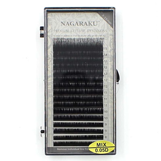 Cilios Mix Premium Fio A Fio Tamanho: Mix 0.07 C - Nagaraku