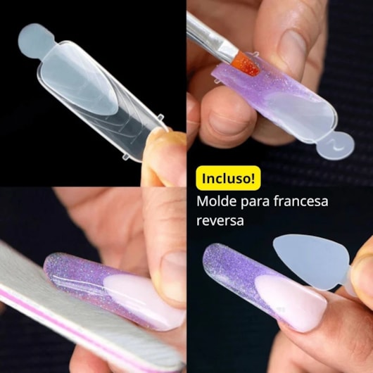 Kit Vòlia Iniciante Alongamento De Unhas No Molde F1 - Vòlia