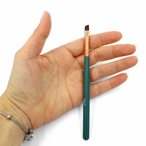 Pincel Chanfrado para Make Maquiagem Delineado Sobrancelha Francesinha Unhas
