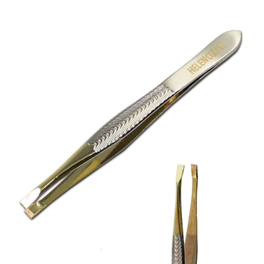 Pinça Reta Para Cílios E Sobrancelhas 05 - Helen Color