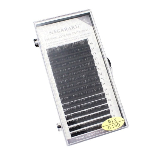 Cilios Mix Premium Fio A Fio Tamanho: Mix 0.15 D - Nagaraku