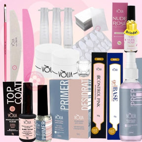 Kit Vòlia Iniciante Alongamento De Unhas No Molde F1 - Vòlia